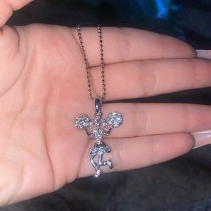 Diamond cheerleader necklace !